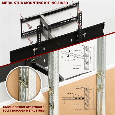 how to mount a tv bracket on a metal stud|wall mount tv steel studs.